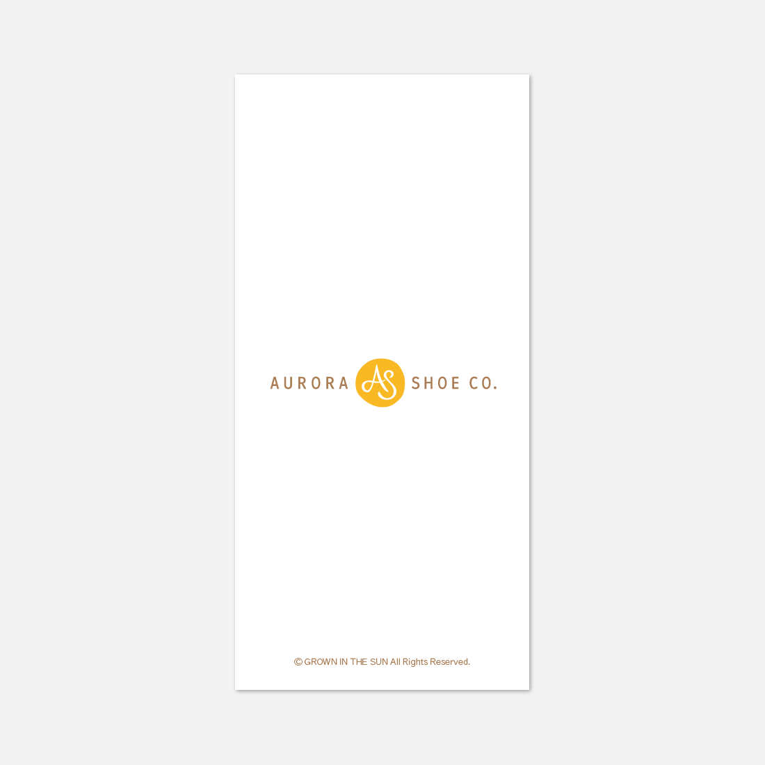 AURORA SHOE CO. / リーフレット