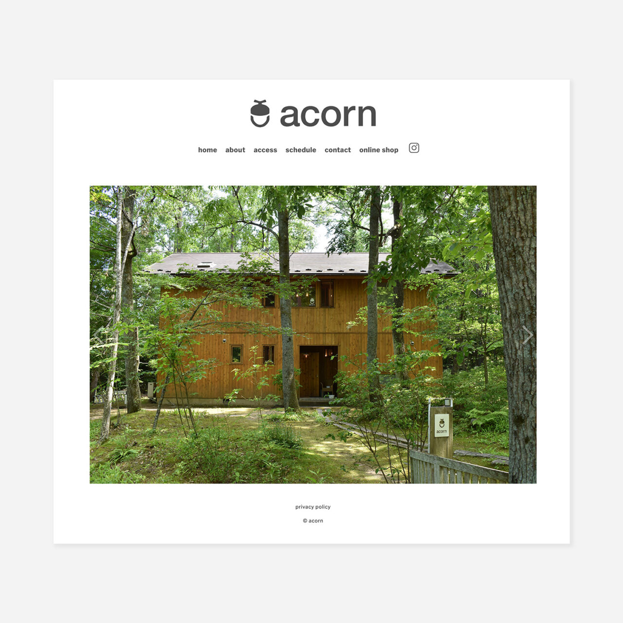acorn / オフィシャルサイト